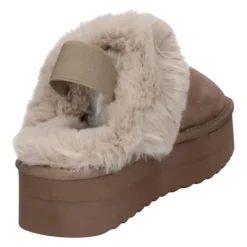 Platform Fur Slipper