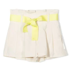 Pleated Bow Shorts