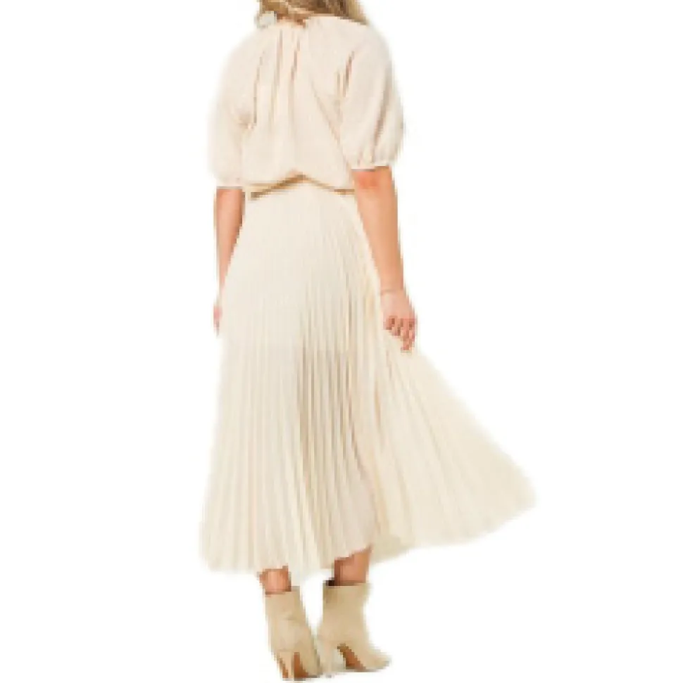 Pleated Midi Skirt