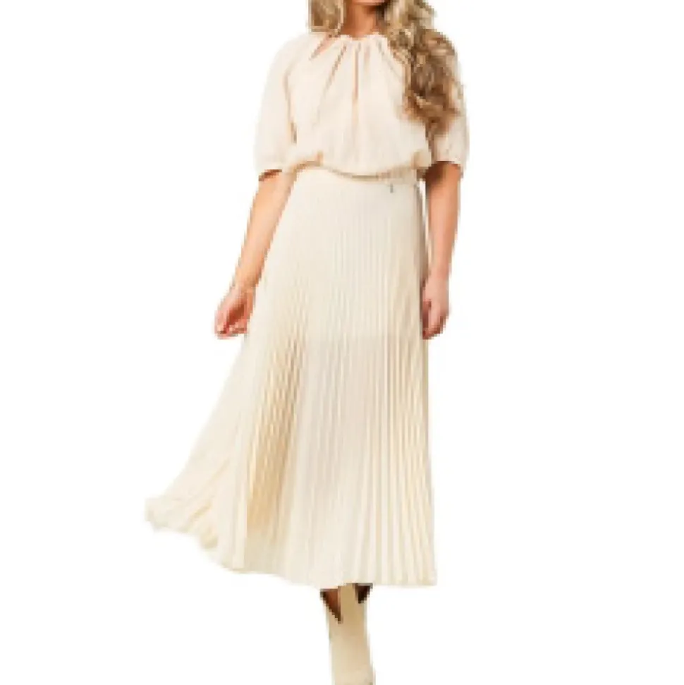 Pleated Midi Skirt