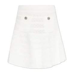 Pointelle Knit Mini Skirt