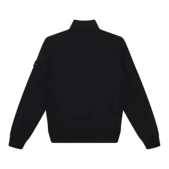 Polo e Felpa Nere con Half-Zip