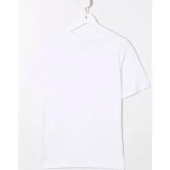 Polo in Cotone Bianco/Blu Navy