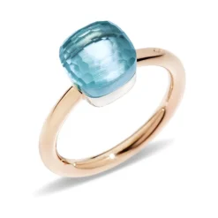 Pomellato - Donna - PAB4030O6000000OY - Anello Nudo Petit Topazio Azzurro