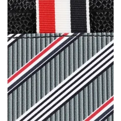 Portacarte in pelle con dettaglio tricolore