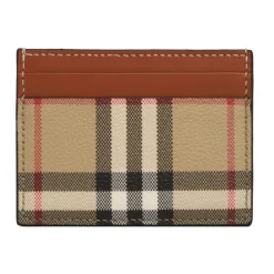 Porta Carte Vintage Check Beige