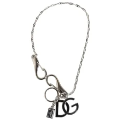 Portachiavi con logo DG in argento