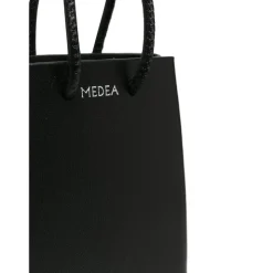 Portachiavi in Pelle Nera con Logo