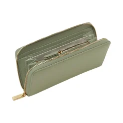 Portafoglio Metallizzato Morbido con Zip