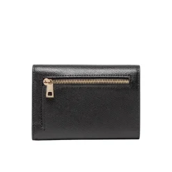Portafoglio Mini in Pelle con Chiusura Logo in Metallo