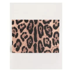 Porta Post Card in Carta a Busta con Stampa Leopardata