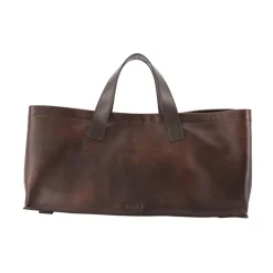 Port East/West Leather Tote