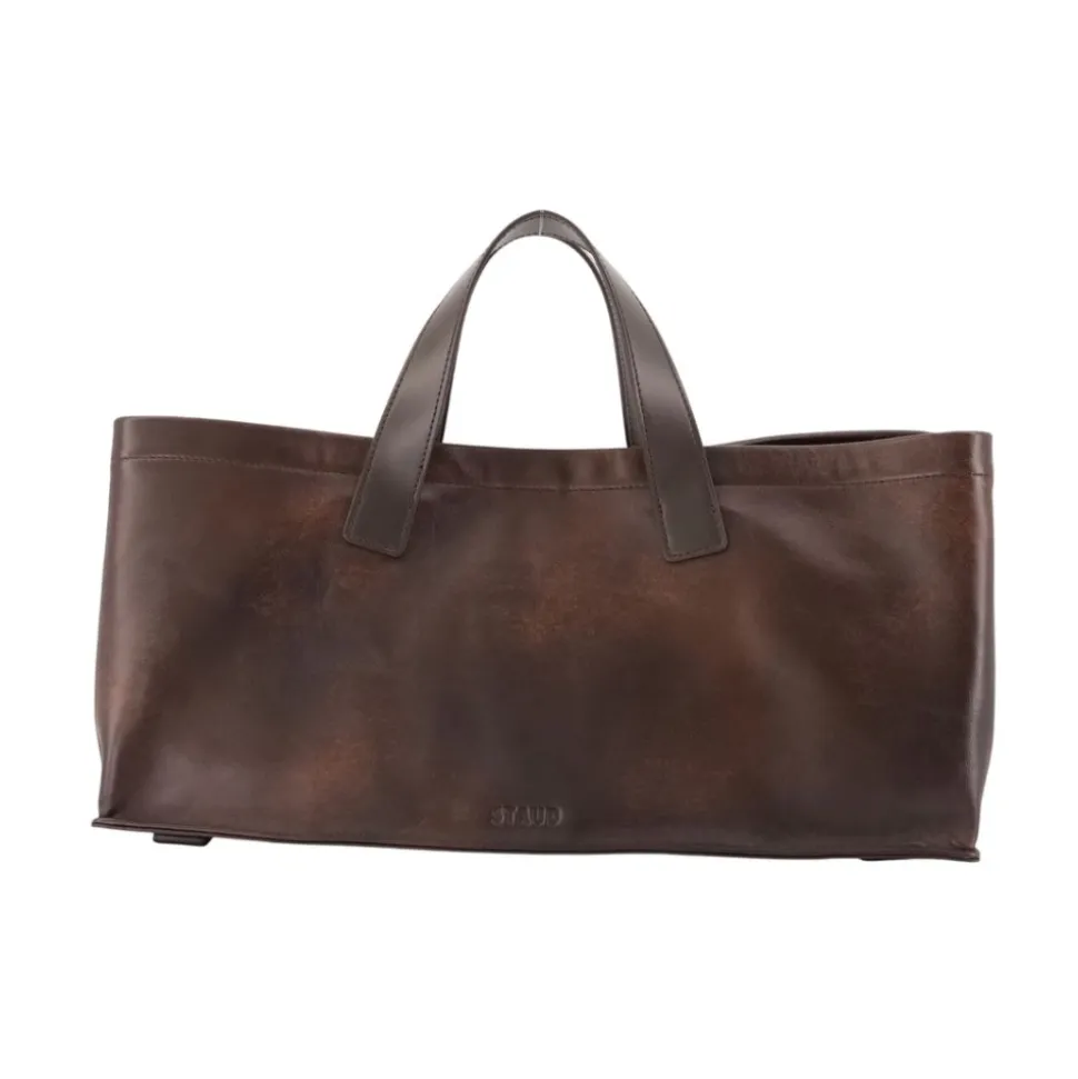 Port East/West Leather Tote