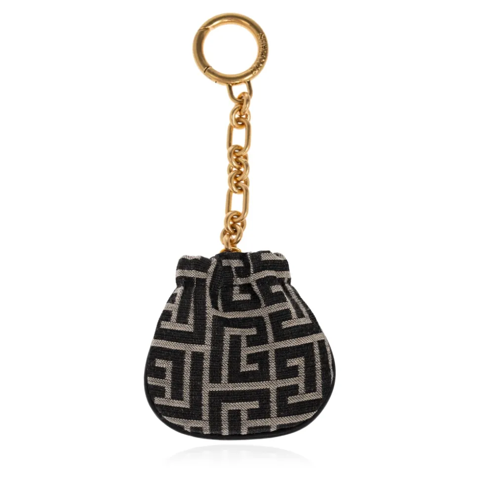 Pulse Monogram Jacquard Key Ring