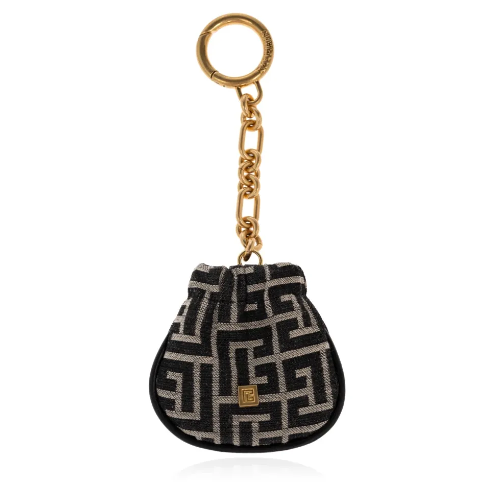Pulse Monogram Jacquard Key Ring