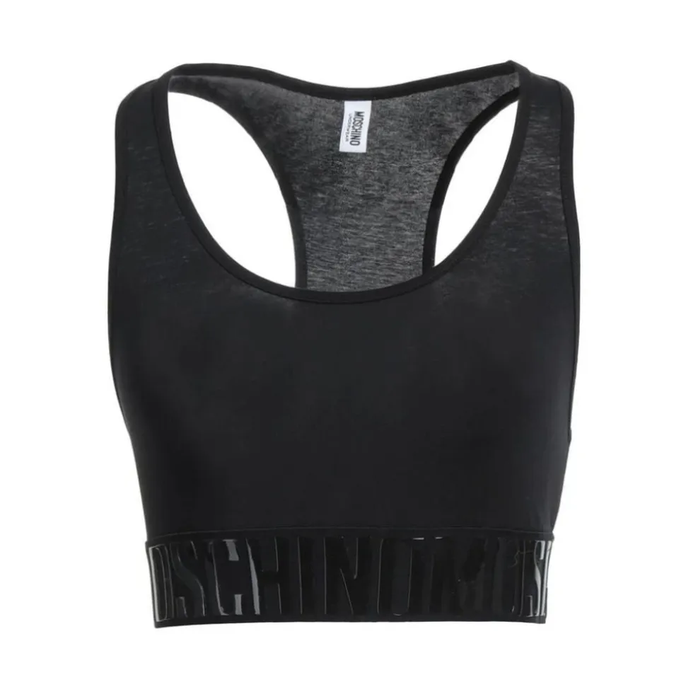 Reggiseno con fascia logo elasticizzata