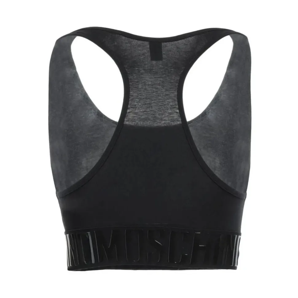 Reggiseno con fascia logo elasticizzata