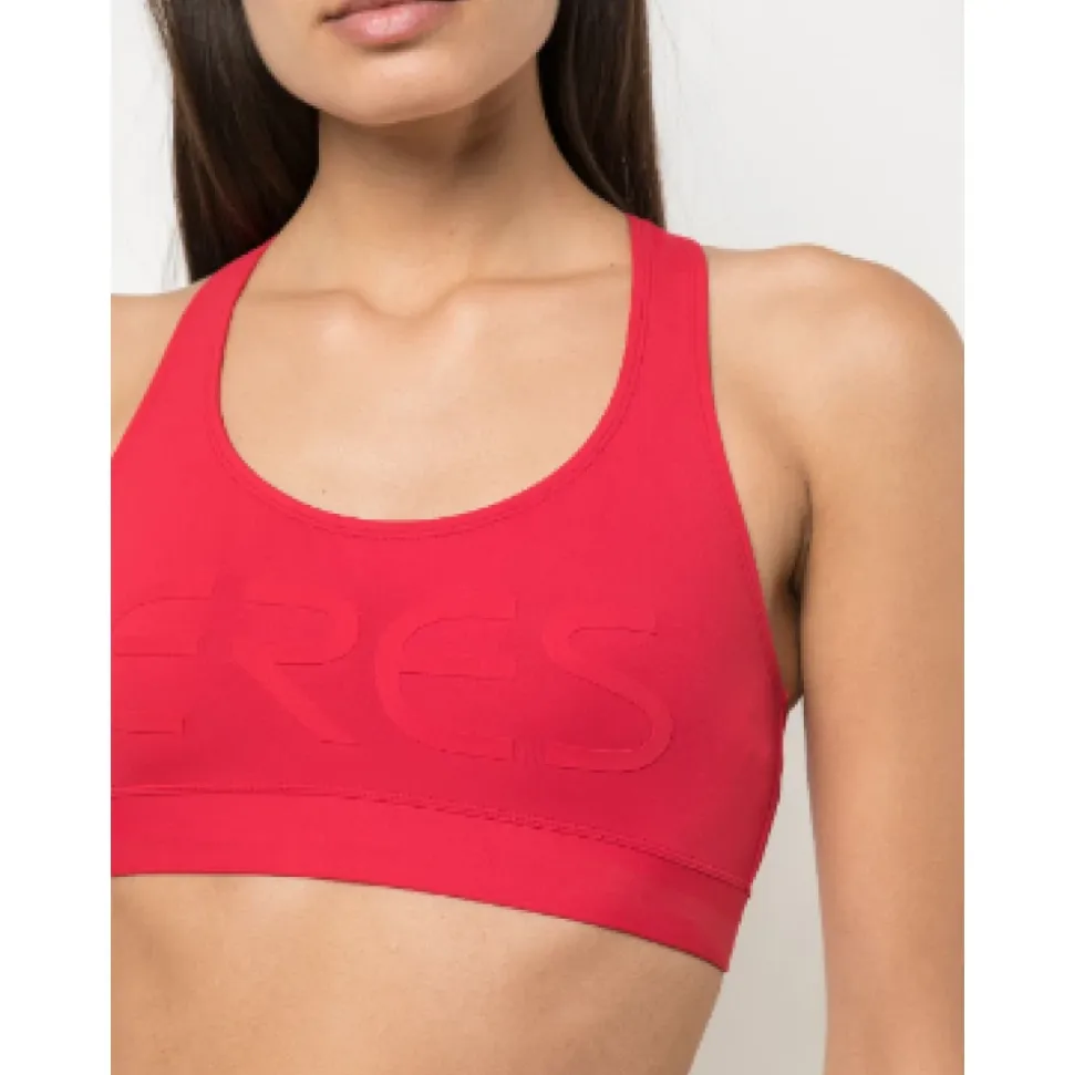 Reggiseno sportivo con logo stampato