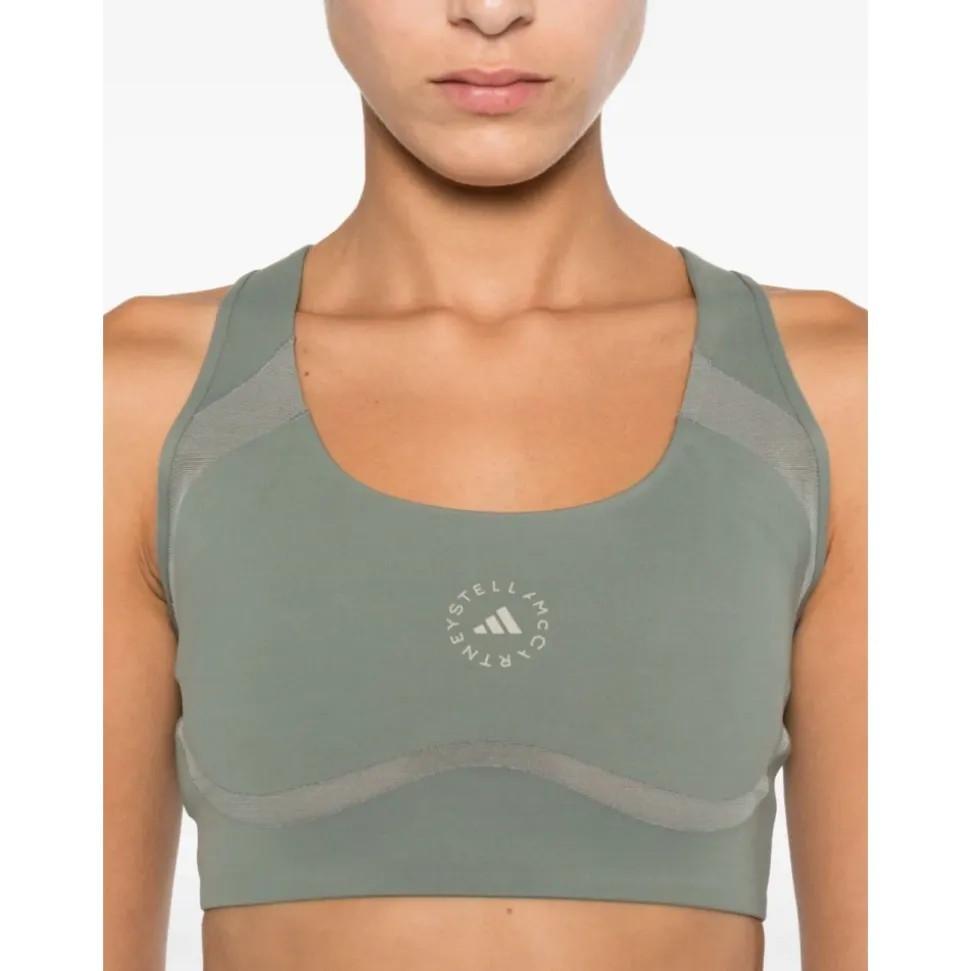 Reggiseno Verde Logo Intimo