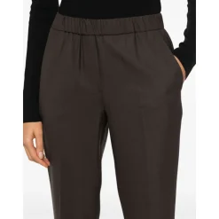 Rosalba Pantaloni elasticizzati orlo con risvolto