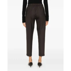 Rosalba Pantaloni elasticizzati orlo con risvolto