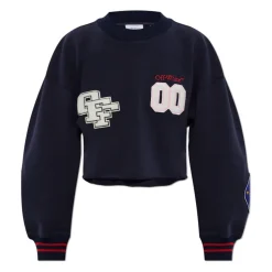 Royal Patch Cropped Sweatshirt