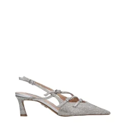 Sandali Argento Metallici con Pietre