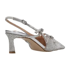 Sandali Argento Metallici con Pietre