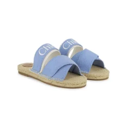 Sandali con nastro logato