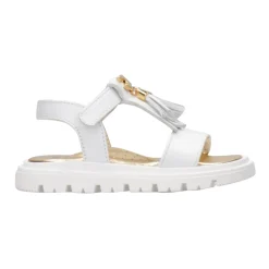 Sandali in pelle con nappine