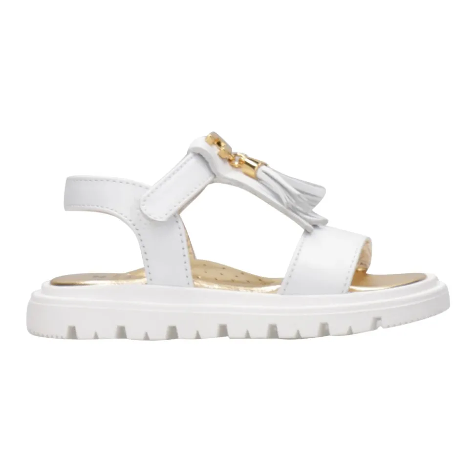 Sandali in pelle con nappine