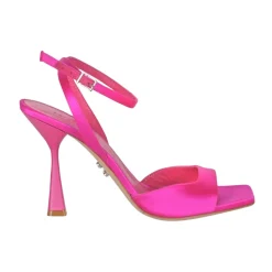 Sandal in Raso con Punta Quadrata