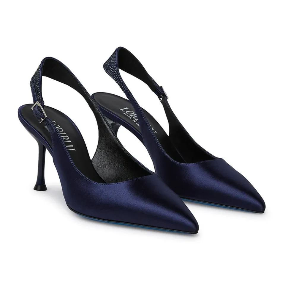 Satin Jewel Slingback