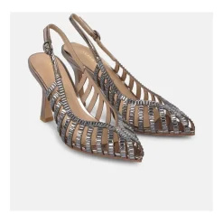 Scarpe con effetto cristallo