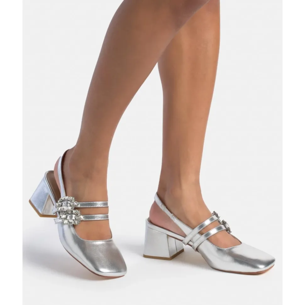 Scarpe con tacco fibbia