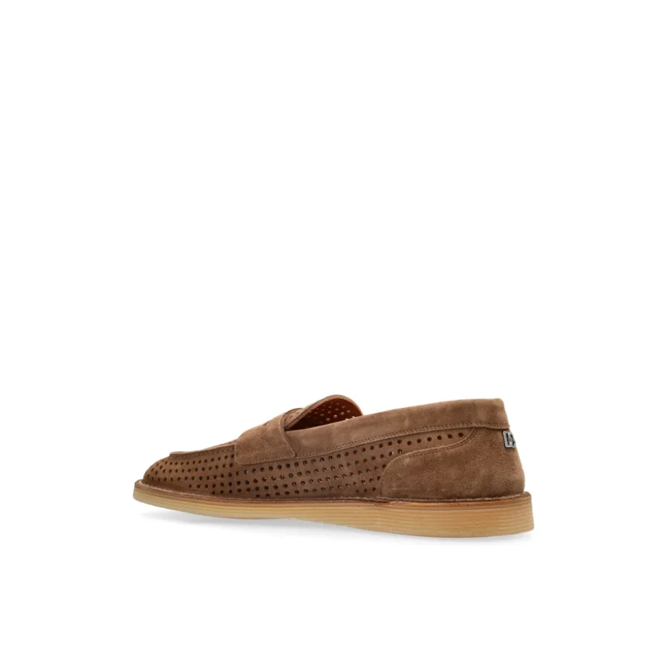 Scarpe in camoscio tipo mocassini