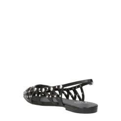 Scarpe in Pelle con Borchie e Cut-Out