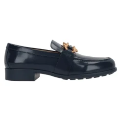 Scarpe Mocassino in Pelle Blu