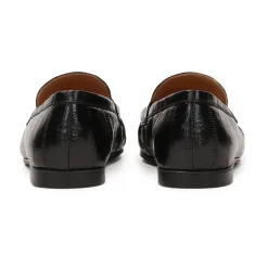 Scarpe slip-on in pelle stampata