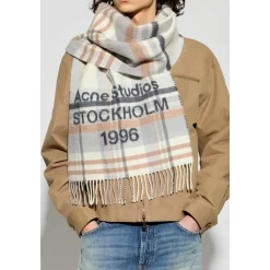Sciarpa con Logo e Frange