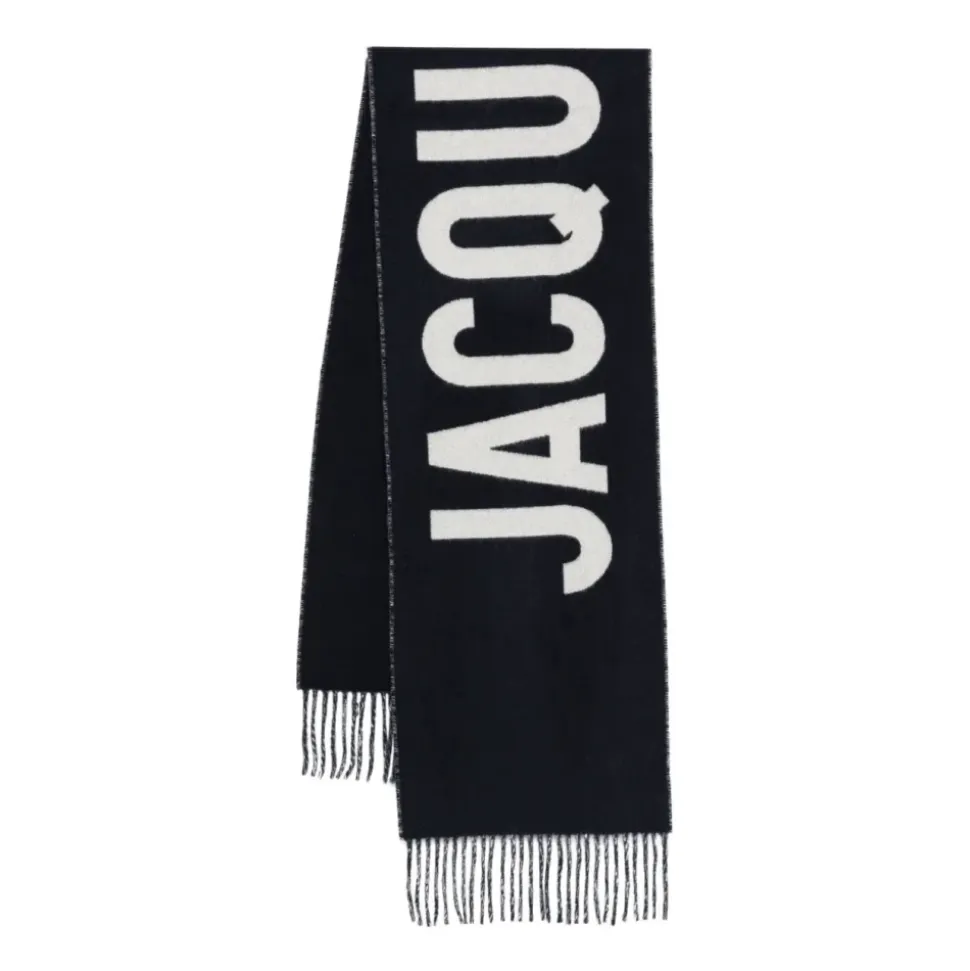 Sciarpa con Logo e Frange