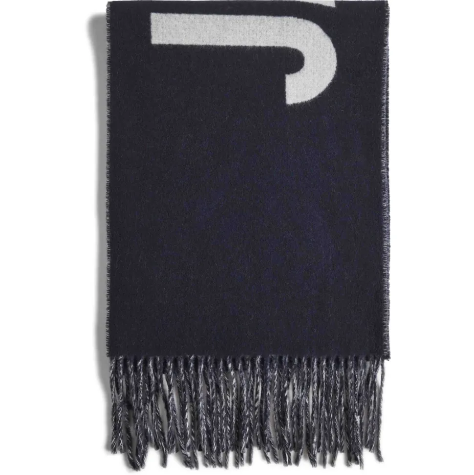 Sciarpa con Logo e Frange