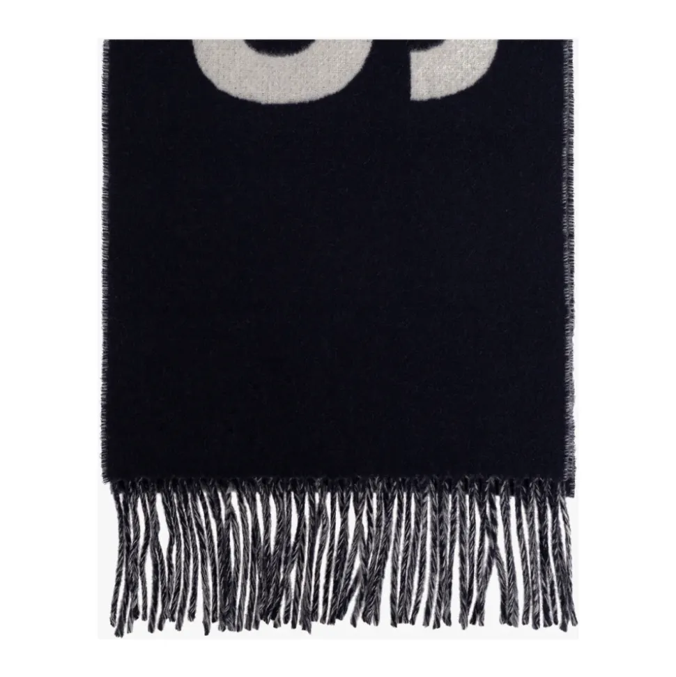 Sciarpa con Logo e Frange