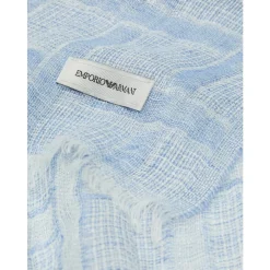 Sciarpa in lino spazzolato con lurex