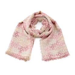 Sciarpa quadrata in cashmere e seta