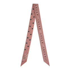 Sciarpa Rosa Paisley Floreale Seta Donna