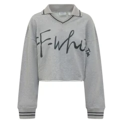 Script Crop Sweatshirt
