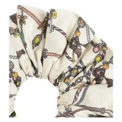 Scrunchie in Twill di Seta Stampata