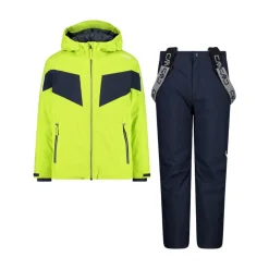 Set da sci con giacca e pantaloni impermeabili
