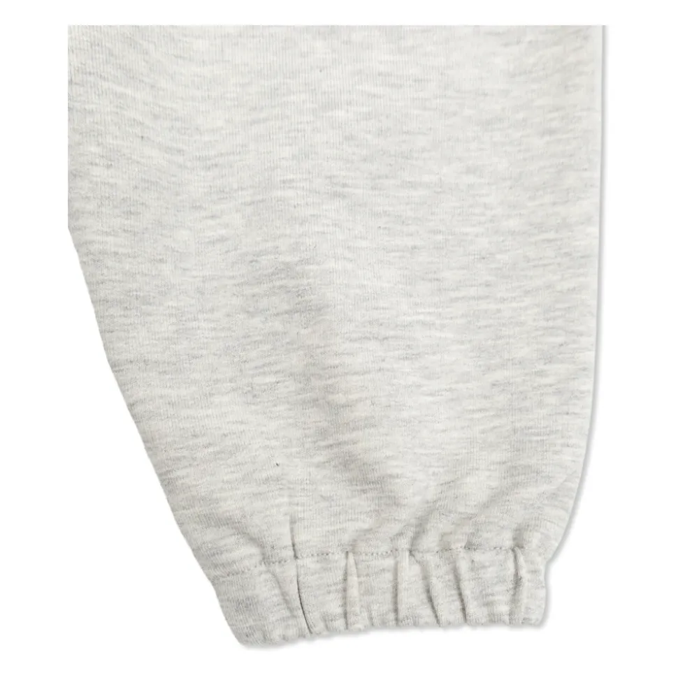 Set Felpa e Pantaloni Sportivi in Jersey di Cotone Stampato